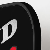 Proud om homo- en zwarte LGBT-trots te zijn Pickleball Paddle (Links Detail)