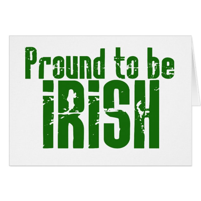 Proud om Iers te worden (Voorkant Horizontaal)