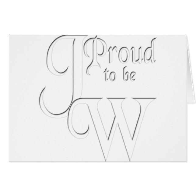 Proud om Jehovah's getuige te zijn (Voorkant Horizontaal)