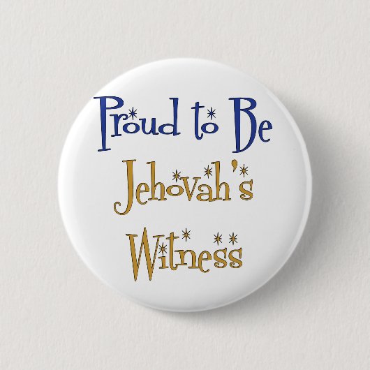 Proud om Jehovah's getuige te zijn Ronde Button 5,7 Cm (Voorkant)