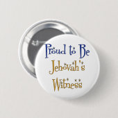 Proud om Jehovah's getuige te zijn Ronde Button 5,7 Cm (Voorkant /achterkant)