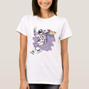 Proud om mezelf LGBTQ Astronaut T-Shirt te zijn