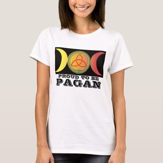 Proud om Pagan te worden T-shirt (Voorkant)