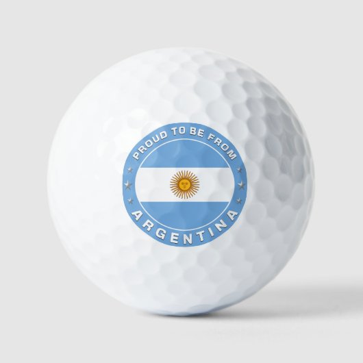 Proud om uit Argentinië te komen Golfballen (Voorkant)