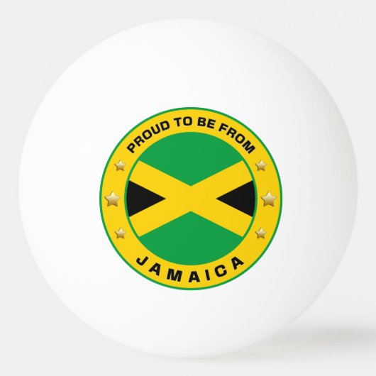 Proud om uit Jamaica te komen Pingpongballen (Achterkant)