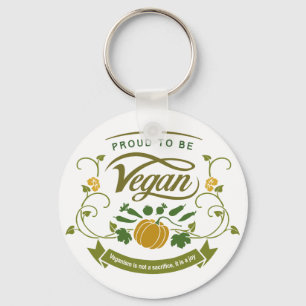 Proud om Vegan te zijn Sleutelhanger