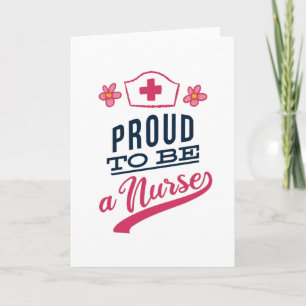 Proud om verpleegster te worden kaart