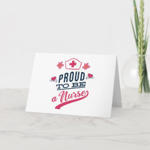 Proud om verpleegster te worden kaart