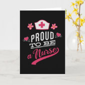 Proud om verpleegster te worden kaart (Gele Bloem)