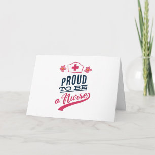 Proud om verpleegster te worden kaart