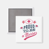 Proud om verpleegster te worden magneet (Voorkant / Achterkant)