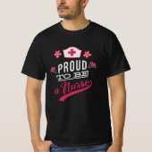 Proud om verpleegster te worden t-shirt (Voorkant)