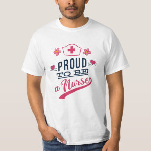 Proud om verpleegster te worden t-shirt
