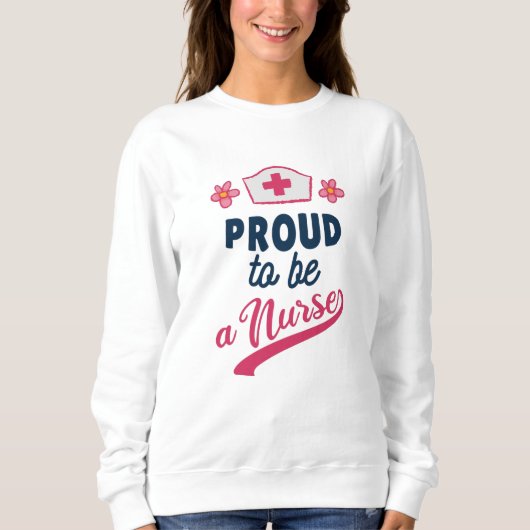 Proud om verpleegster te worden trui (Voorkant)