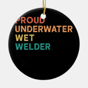 Proud onderwater natlassen  lassen Citaat Keramisch Ornament