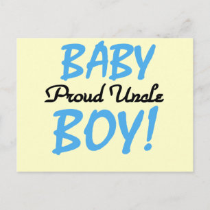 Proud oom Baby Boy T-shirts en cadeautjes Briefkaart