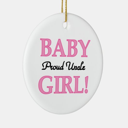 Proud oom Baby Girl Gifts Keramisch Ornament (Rechts)
