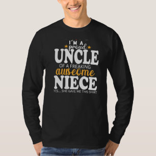 Proud oom van Geweldige nicht voor oom uit nicht T-shirt