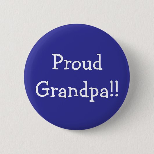 Proud opa! ronde button 5,7 cm (Voorkant)