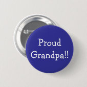 Proud opa! ronde button 5,7 cm (Voorkant /achterkant)
