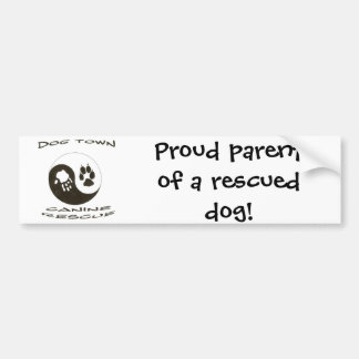 Proud-ouder van een geredde hond! bumpersticker
