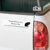 Proud Owner of a Rescue Cat-BUMPERSTICKER Bumpersticker (Op Truck)