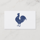 Proud Paarse Rooster Visitekaartje (Achterkant)