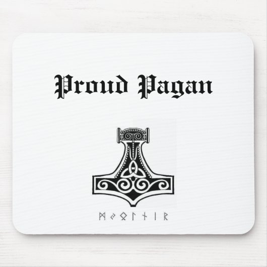 Proud Pagan Mousepad Muismat (Voorkant)