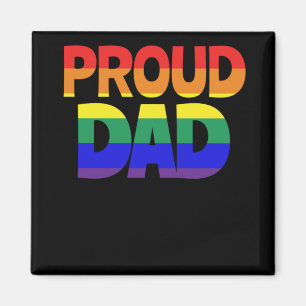 Proud papa LGBT Vader Gay Pride Lesbian Pride Magneet