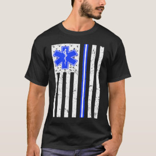 Proud Paramedische EMT EMT Thin White Line Mannen T-shirt