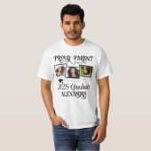 Proud Parent 2025 Afstuderen Afstuderen Foto T-shirt (Voorkant volledig)