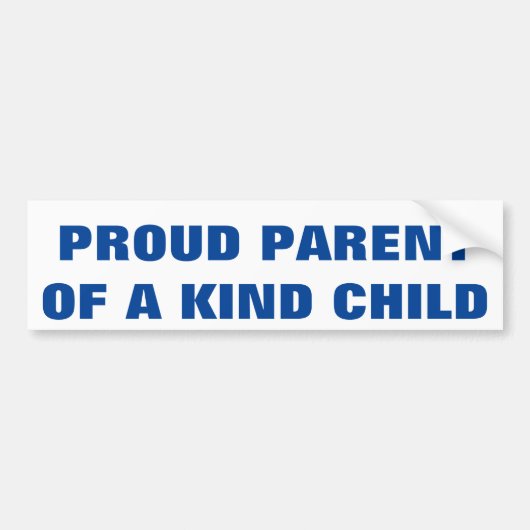 Proud Parent Bumpersticker (Voorkant)