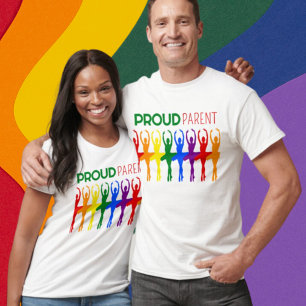 Proud PARENT Gay Pride Rainbow Ballet Silhouettes T-shirt
