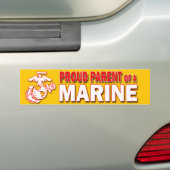 Proud Parent of a Marine Bumpersticker (Op auto)