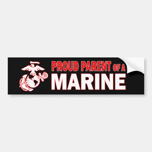 Proud Parent of a US Marine Bumpersticker (Voorkant)