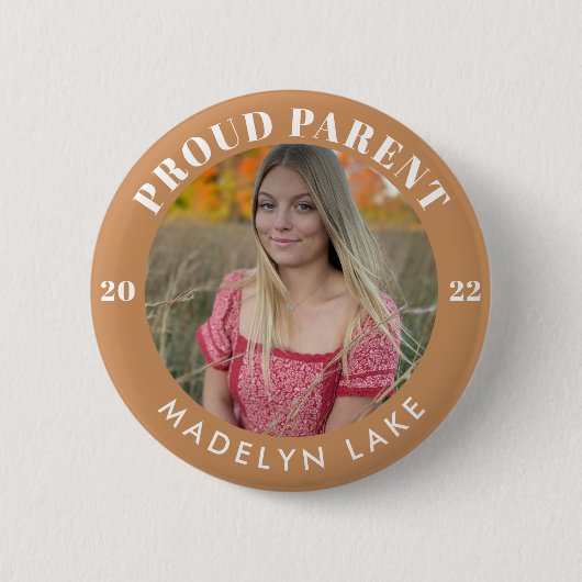Proud Parent Photo 2022 Afstuderen Ronde Button 5,7 Cm (Voorkant)