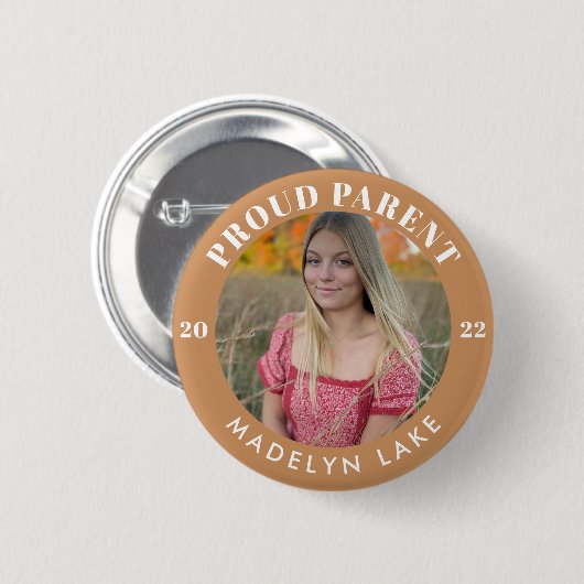 Proud Parent Photo 2022 Afstuderen Ronde Button 5,7 Cm (Voorkant /achterkant)