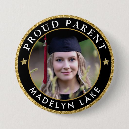 Proud Parent Photo Afstuderen Class of 2023 Ronde Button 7,6 Cm (Voorkant)