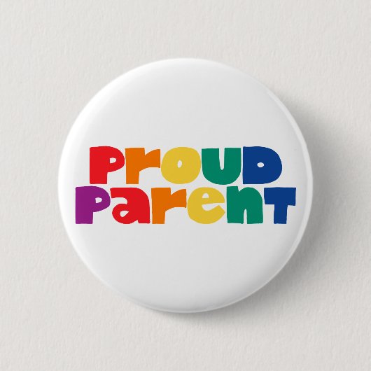 Proud Parent. Ronde Button 5,7 Cm (Voorkant)
