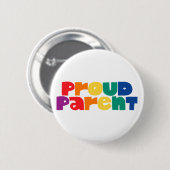 Proud Parent. Ronde Button 5,7 Cm (Voorkant /achterkant)
