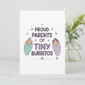 Proud Parents of Tiny Burritos Art Kaart (Staand voorkant)
