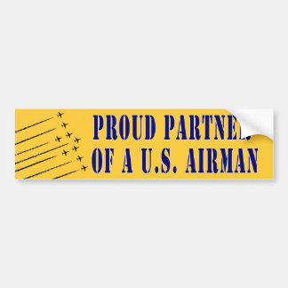 Proud Partner van een Airman Bumpersticker