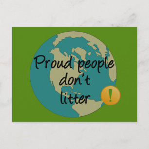 Proud People is geen vuilnis Briefkaart