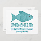 Proud Pescetarian Briefkaart (Voorkant / Achterkant)