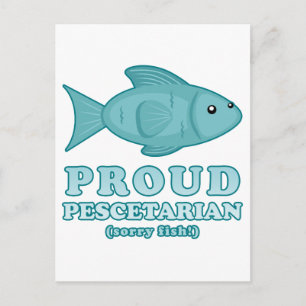 Proud Pescetarian Briefkaart