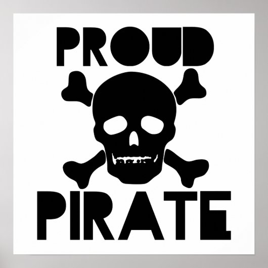 Proud Pirate Poster (Voorkant)