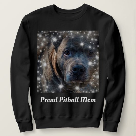 Proud Pitbull Dog Ma Black Trui (Design voorkant)
