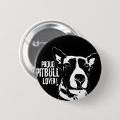PROUD PITBULL LOVER BUTTON (Voorkant /achterkant)