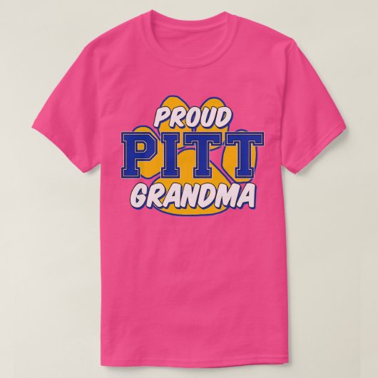 Proud Pitt Grandma T-shirt (Design voorkant)