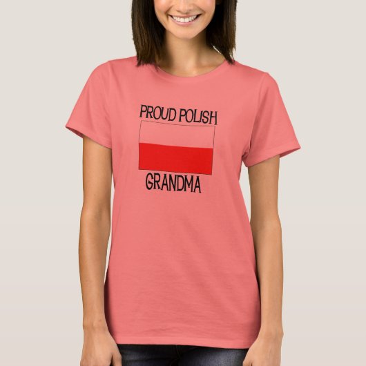 Proud Polish Grandma T-shirt (Voorkant)